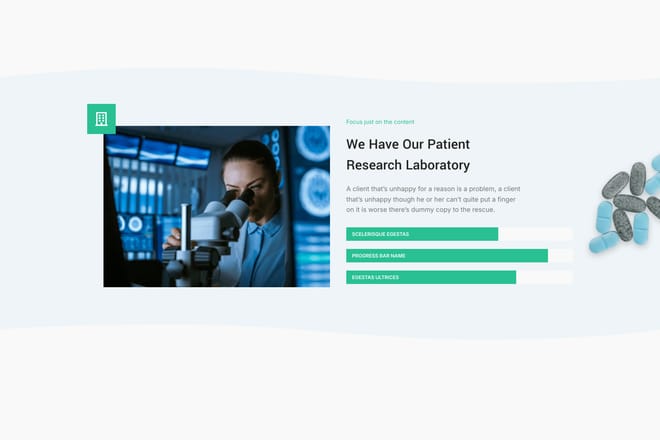 Medical images + progres bar Medical images + progres bar