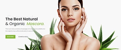 Cosmetics hero section