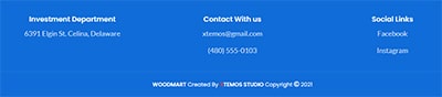Real estate footer