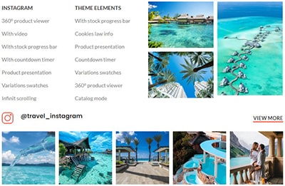 Instagram menu