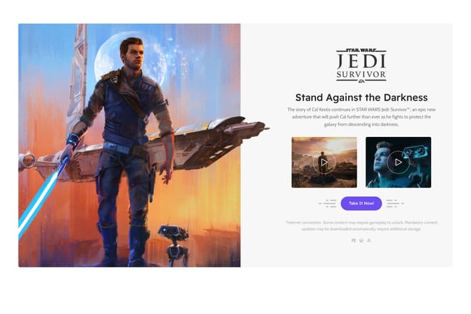 Games hero sections Games hero sections