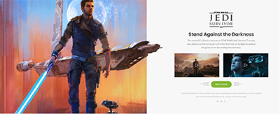 Games hero sections