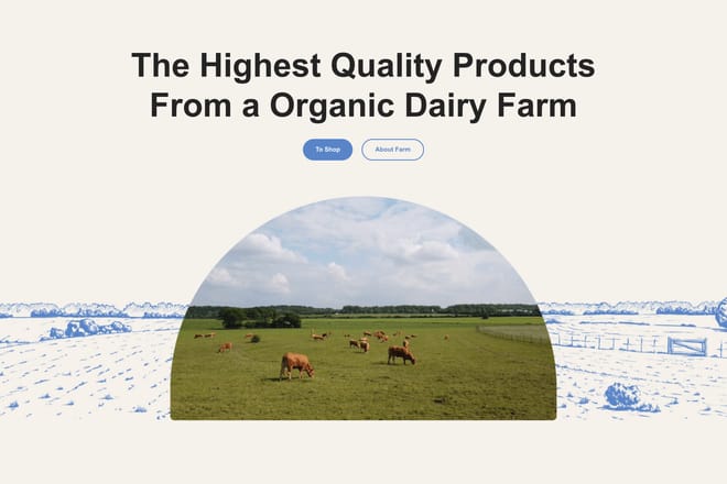 Farm hero section